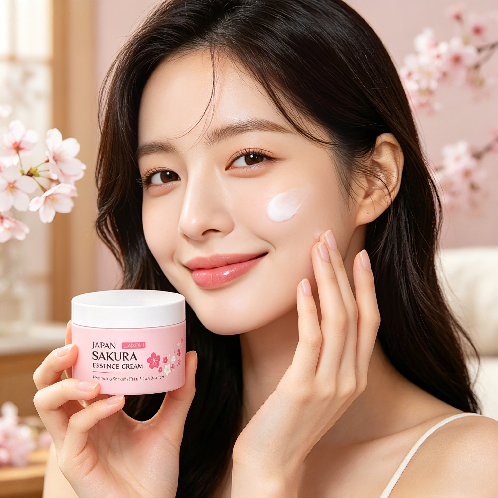 Skincare Vitamin C - LAIKOU Japan Sakura Essence Cream Hydrating