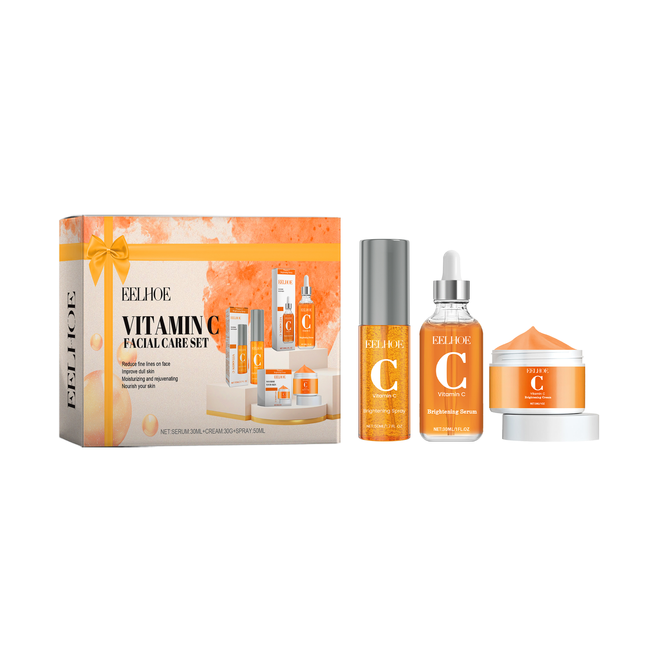 Vitamin C Facial Care Set Enha - Skincare Vitamin C ulasan dan harga