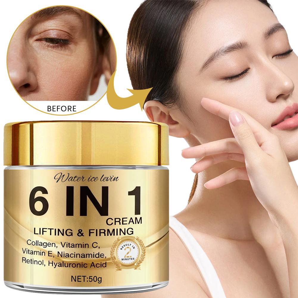 6 IN 1 Collagen Face Cream Lif - Skincare Vitamin C ulasan dan harga