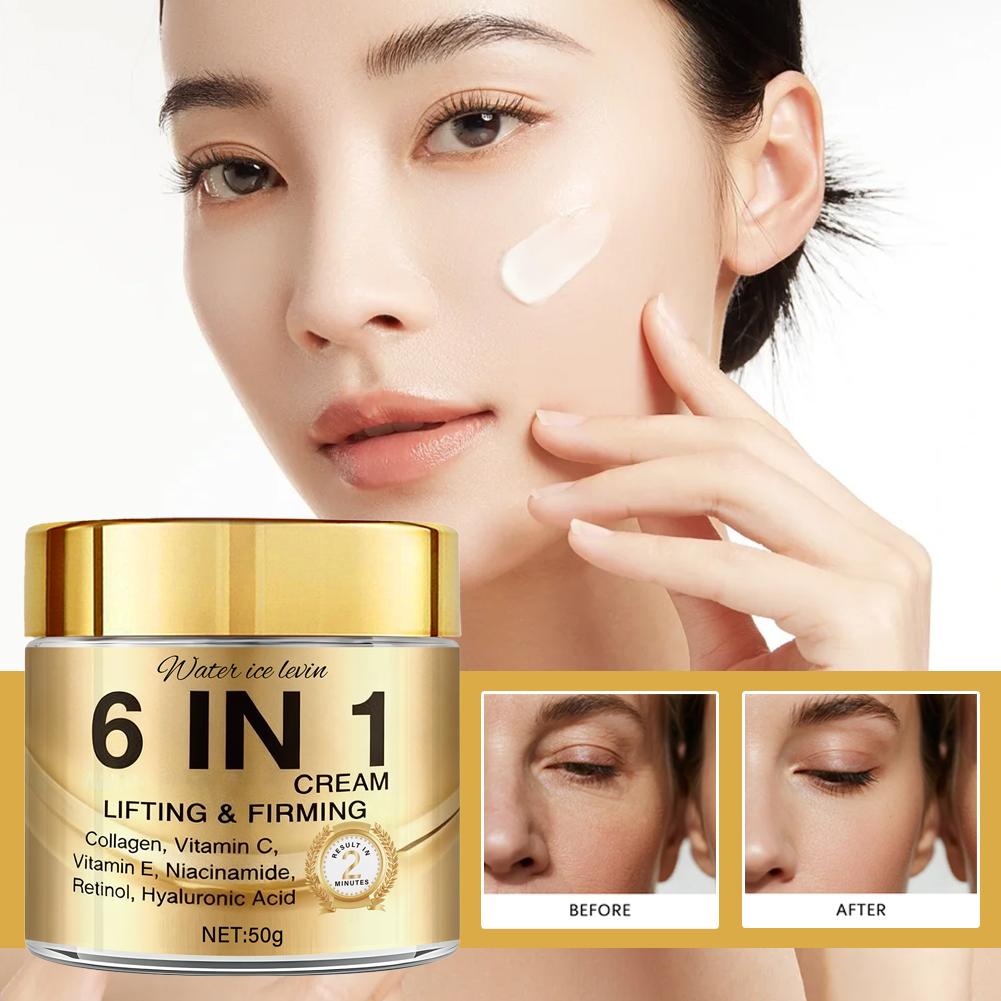 6 IN 1 Collagen Face Cream Lif - Skincare Vitamin C ulasan dan harga