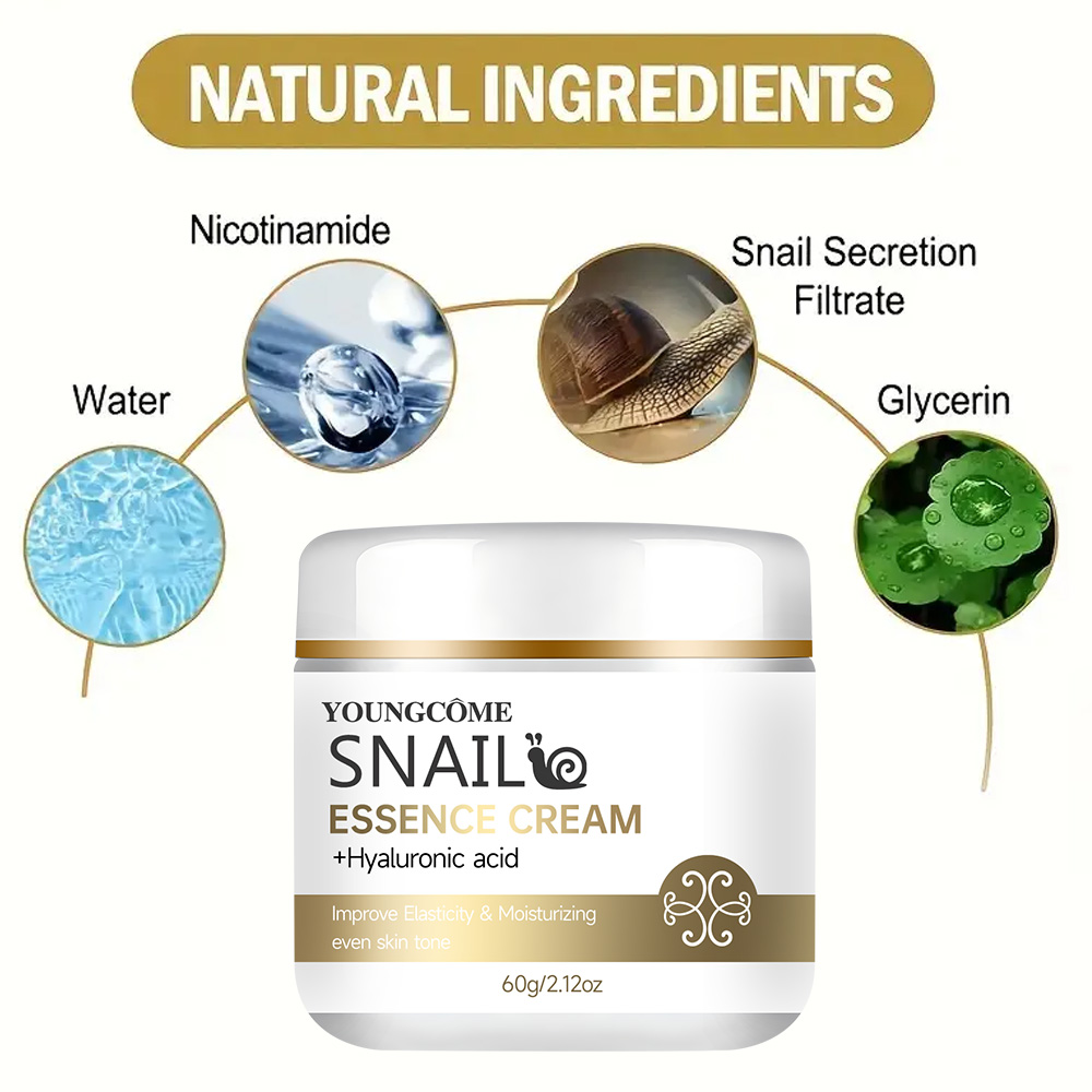 Snail essence cream with hyalu - Skincare Glad2Glow ulasan dan harga