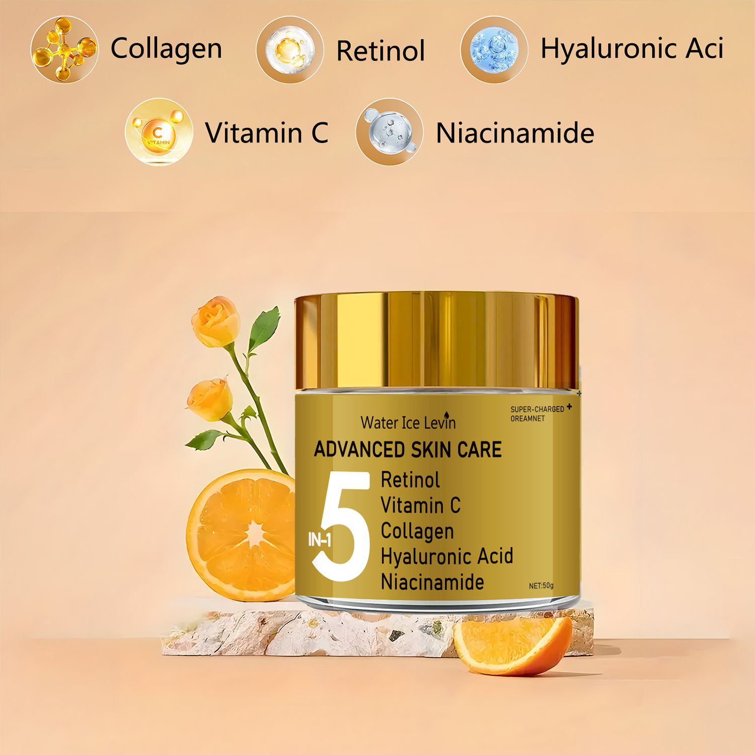 5-in-1 Facial Moisturizing Cre - Skincare Vitamin C ulasan dan harga