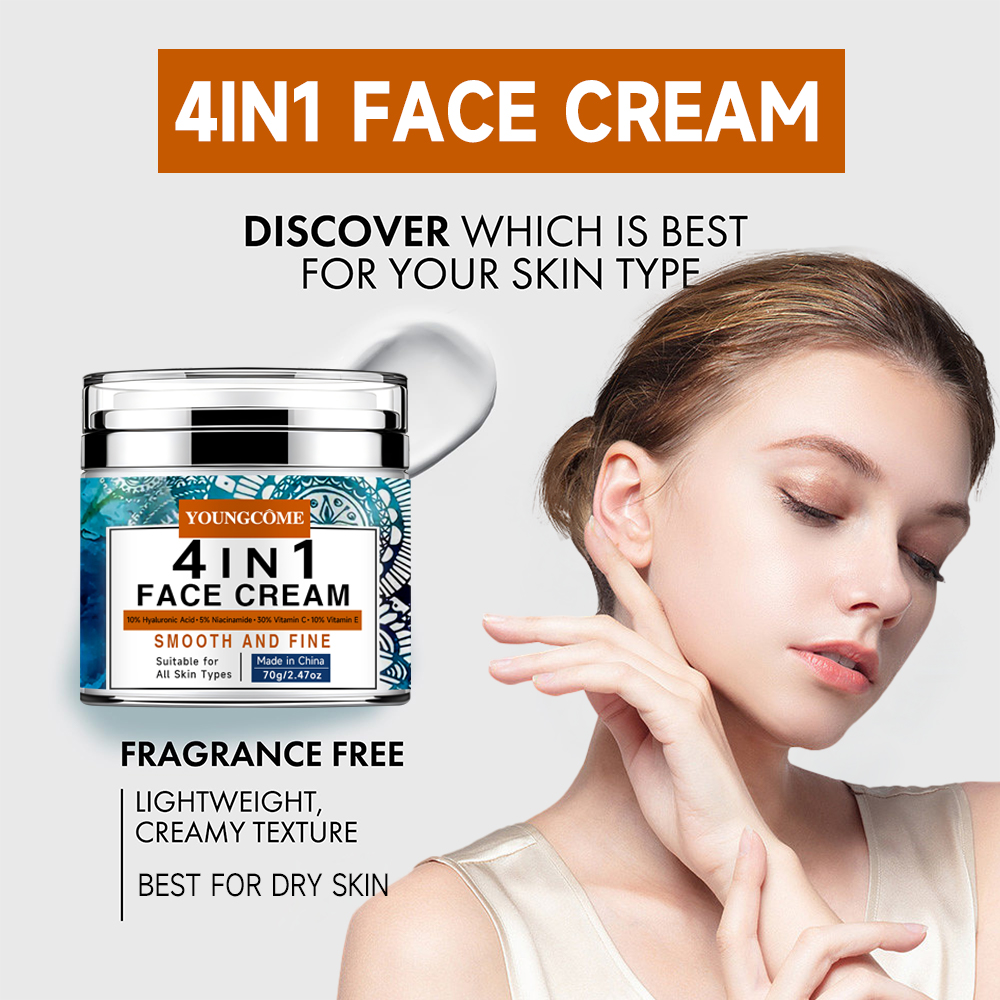 4 IN 1 Face Cream Retinol Smoo - Skincare Glad2Glow ulasan dan harga
