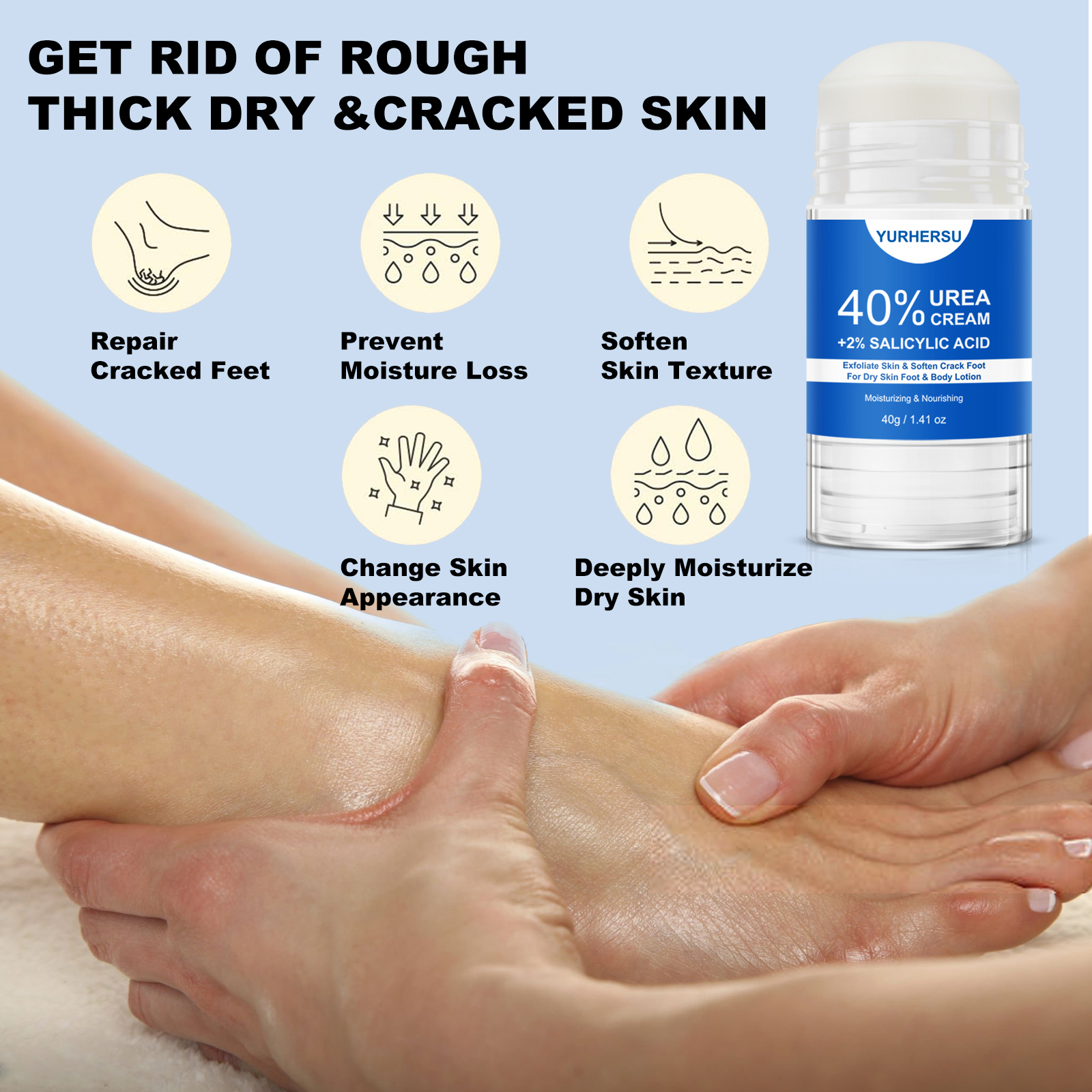 40% Urea Foot Cream Stick - Mo - Urea Foot Cream ulasan dan harga
