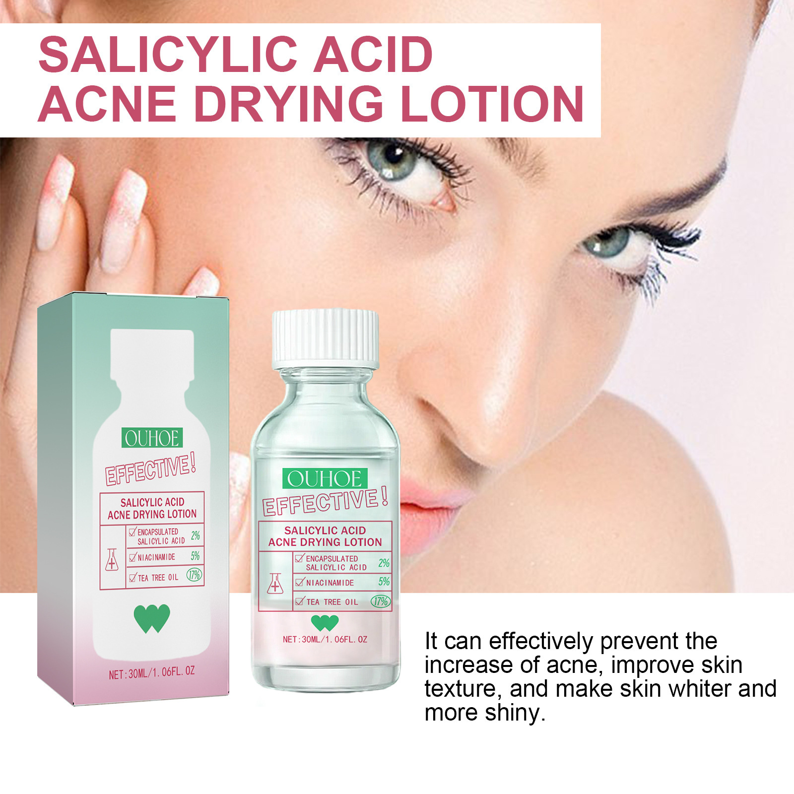 Salicylic Acid Solution Clean  - Skincare Glad2Glow ulasan dan harga