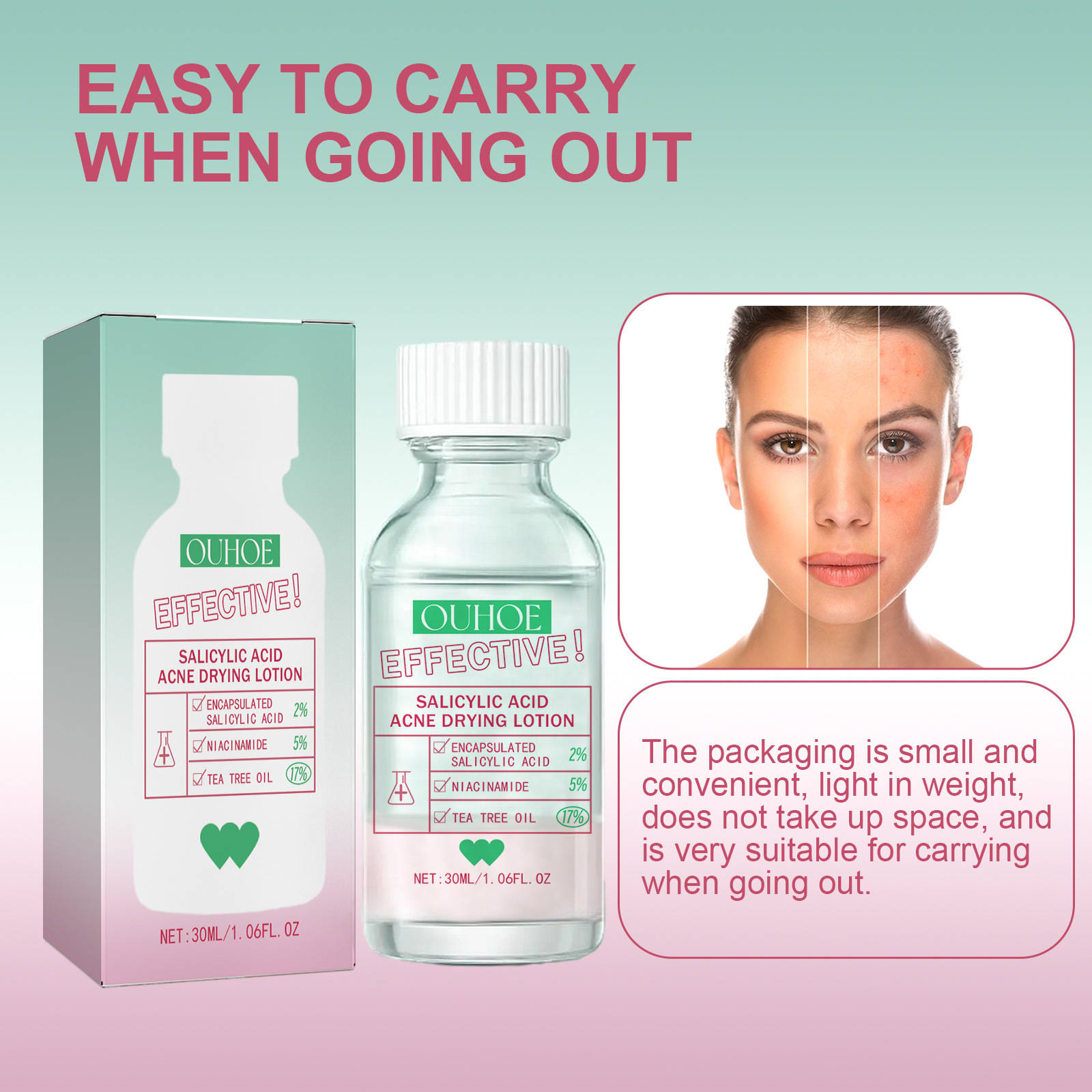 Salicylic Acid Solution Clean  - Skincare Glad2Glow ulasan dan harga